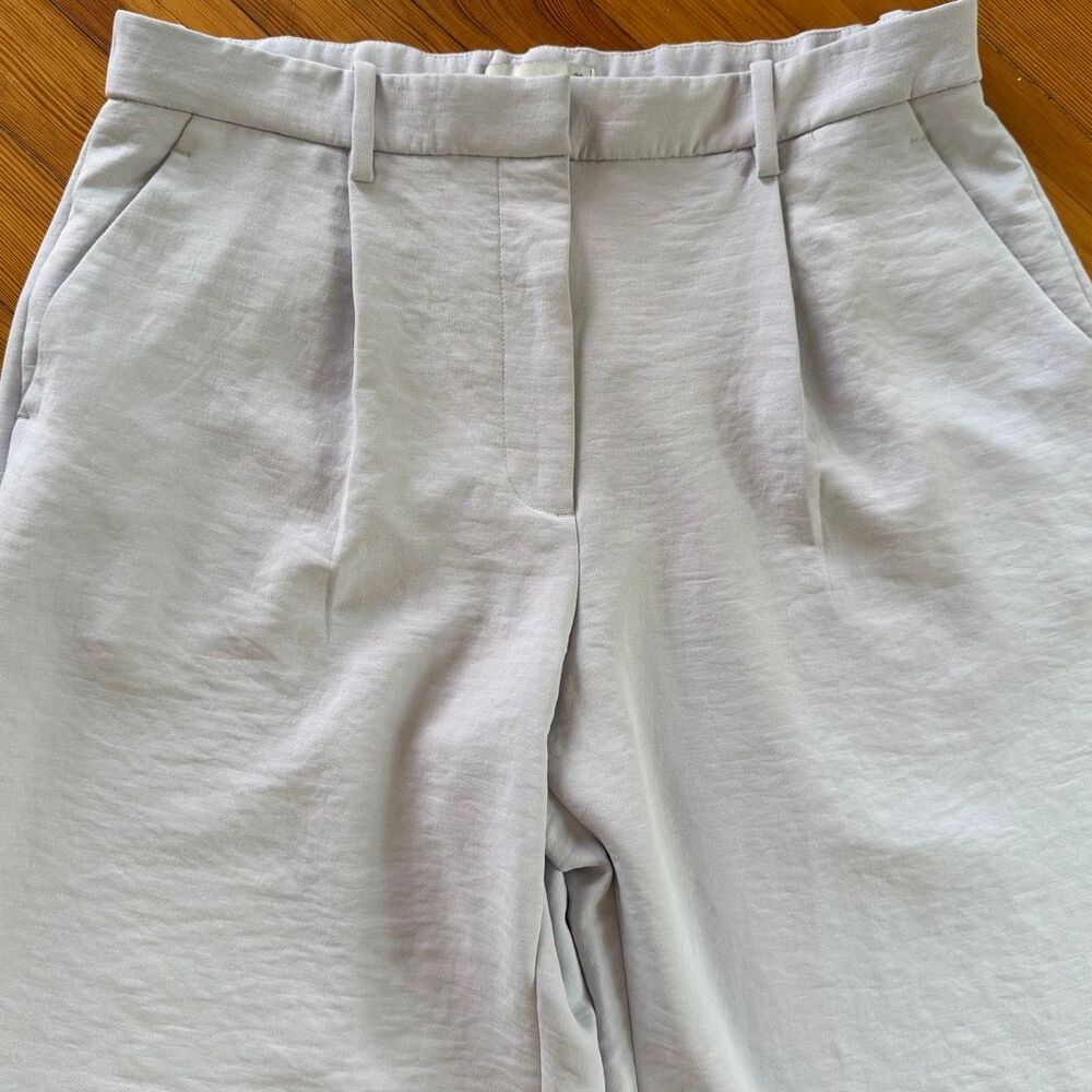 Abercrombie & Fitch Sloane Tailored Wide Leg Pant in Very Light Purple Size 32/1 - Picture 4 of 6